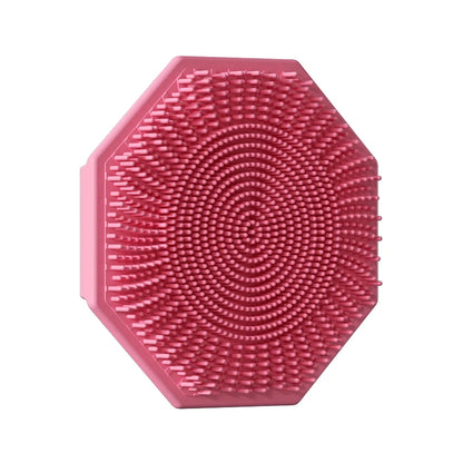 Silicone Shower Massage Brush with Anti-Slip Handle - Odorless and Gentle Cleansing Tool for Effective Dirt Removal